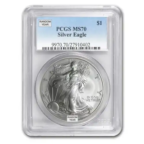 1 oz Silver Eagle NGC/PCGS MS-70 (Year Varies) (3)