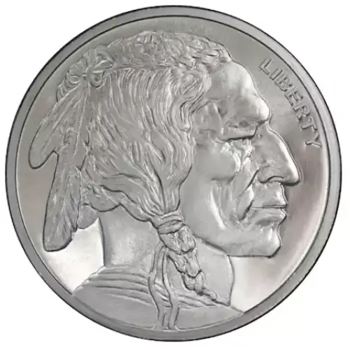 1 OZ SILVER ROUND BUFFALO