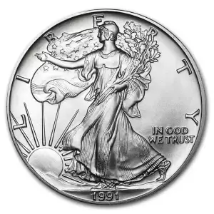 1991 1 oz American Silver Eagle BU