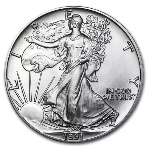 1991 1 oz American Silver Eagle BU
