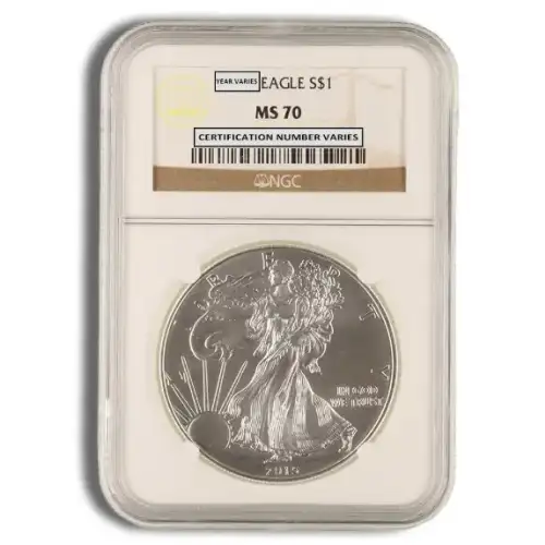1oz Silver Eagle  - NGC MS 70