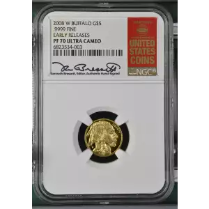 2008 W .9999 FINE EARLY RELEASES ULTRA CAMEO (2)