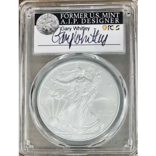 2009 $1 Silver Eagle Gary Whitley Signature