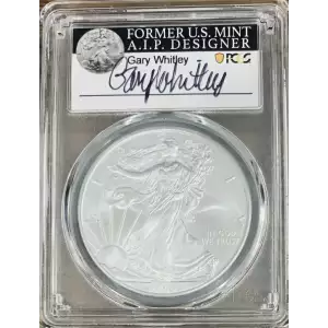 2009 $1 Silver Eagle Gary Whitley Signature