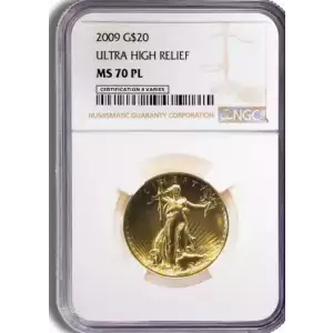 2009 - $20 Ultra High Relief Double Gold Eagle - NGC - MS 70 PL (2)