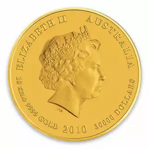 2010 10kg Australian Perth Mint Gold Lunar II: Year of the Tiger (2)