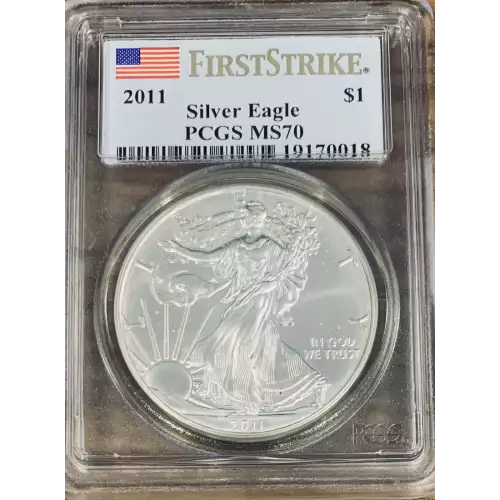 2011 $1 Eagle-25th Anniversary First Strike