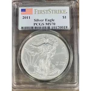 2011 $1 Eagle-25th Anniversary First Strike