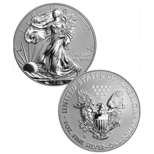 2012-S 2-Coin Silver Eagle 75th Anniversary San Francisco Set w/ Box & COA  (3)