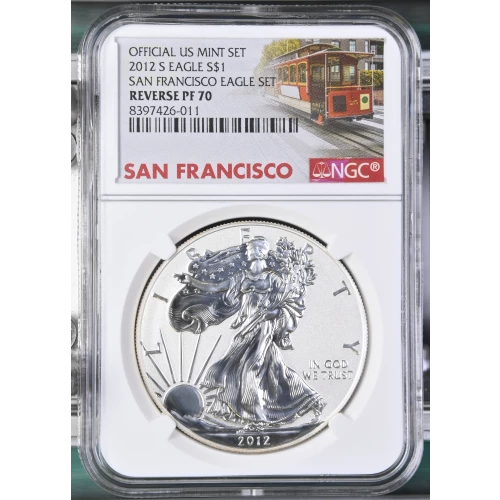 2012 S SAN FRANCISCO EAGLE SET OFFICIAL US MINT SET (2)