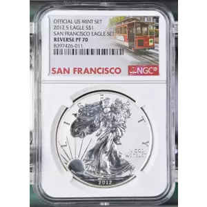 2012 S SAN FRANCISCO EAGLE SET OFFICIAL US MINT SET (2)