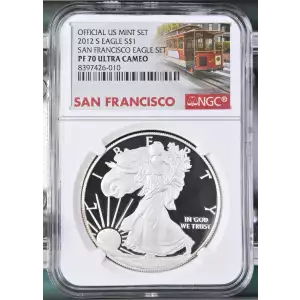 2012 S SAN FRANCISCO EAGLE SET OFFICIAL US MINT SET ULTRA CAMEO (2)