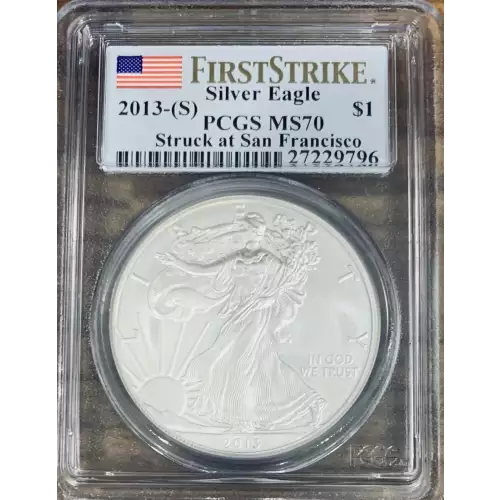 2013-(S) $1 Silver Eagle Struck at San Francisco First Strike