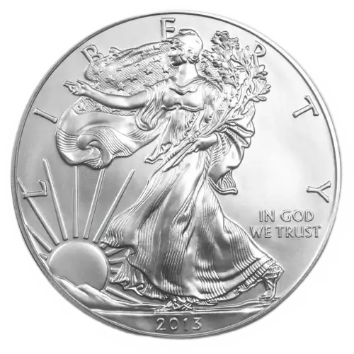 2013-W 1 oz Burnished American Silver Eagle (w/Box & COA) (2)