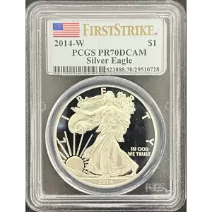 2014-W $1 Silver Eagle First Strike, DCAM