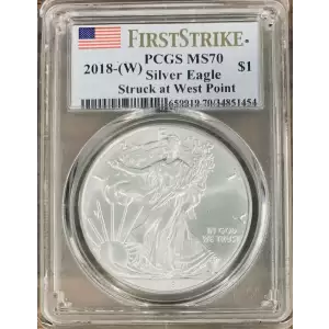 2018-(W) $1 Silver Eagle Struck at West Point First Strike