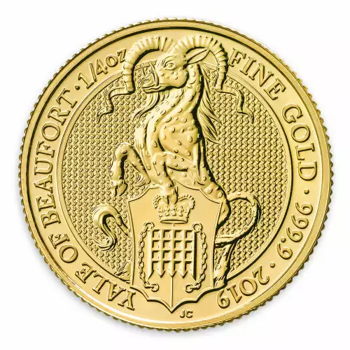 2019 1/4oz Britain Queen's Beast: The Yale of Beaufort (2)