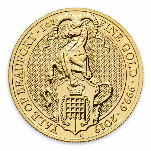 2019 1oz Britain Queen's Beast: The Yale of Beaufort (2)