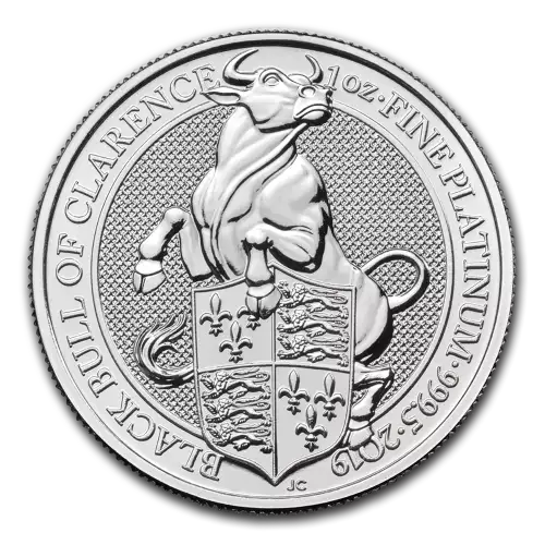 2019 Great Britain 1 oz Platinum Queen's Beasts The Bull (3)