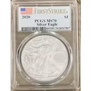 2020 $1 Silver Eagle First Strike