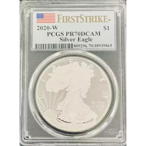 2020-W $1 Silver Eagle First Strike, DCAM