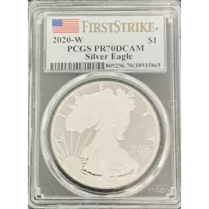 2020-W $1 Silver Eagle First Strike, DCAM