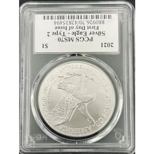 2021 $1 Silver Eagle - Type 2 First Day of Issue (2)