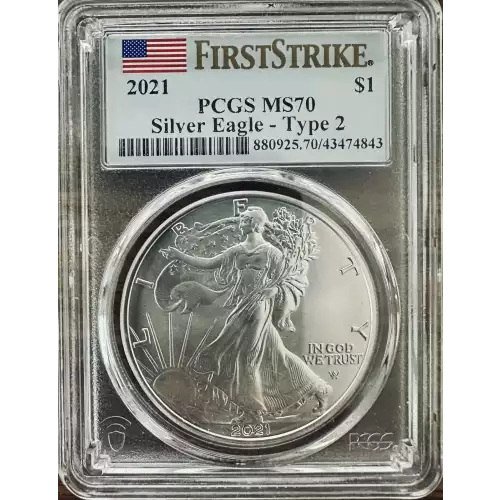 2021 $1 Silver Eagle - Type 2 First Strike (2)