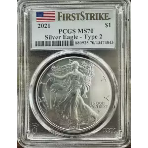 2021 $1 Silver Eagle - Type 2 First Strike (2)