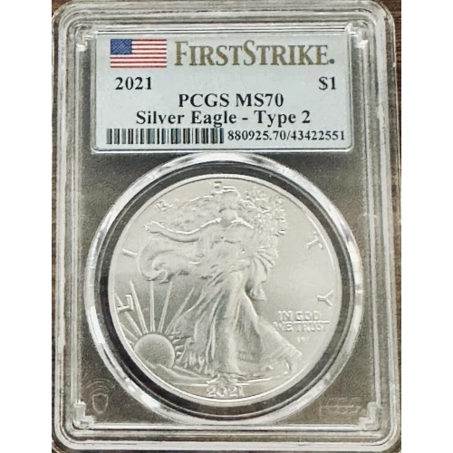 2021 $1 Silver Eagle - Type 2 First Strike (2)