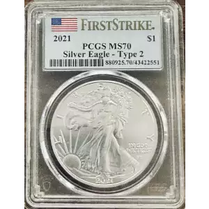 2021 $1 Silver Eagle - Type 2 First Strike (2)