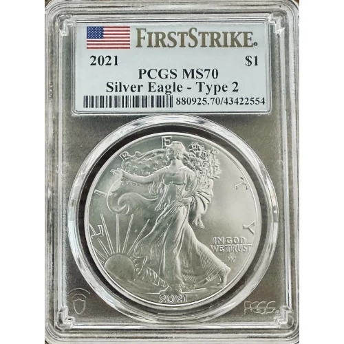 2021 $1 Silver Eagle - Type 2 First Strike (2)