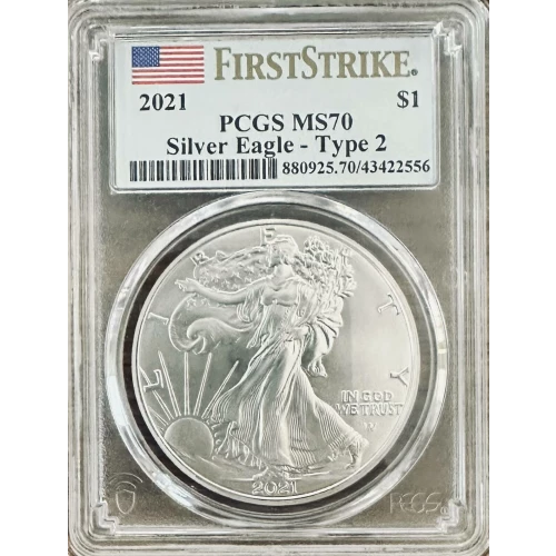 2021 $1 Silver Eagle - Type 2 First Strike (2)