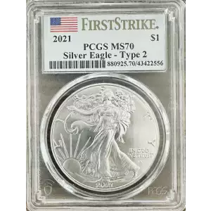 2021 $1 Silver Eagle - Type 2 First Strike (2)