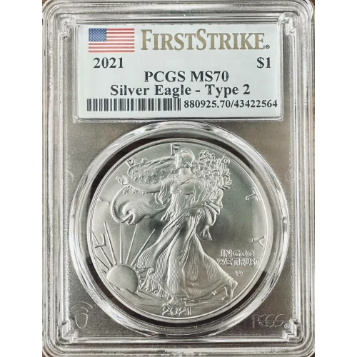 2021 $1 Silver Eagle - Type 2 First Strike (2)