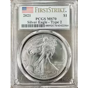 2021 $1 Silver Eagle - Type 2 First Strike (2)