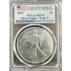 2021 $1 Silver Eagle - Type 2 First Strike (2)