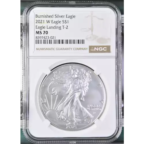 2021 W Eagle Landing T-2 Burnished Silver Eagle (2)