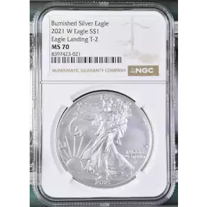 2021 W Eagle Landing T-2 Burnished Silver Eagle (2)
