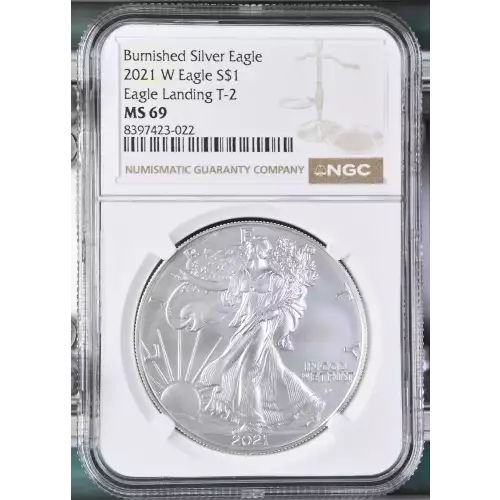 2021 W Eagle Landing T-2 Burnished Silver Eagle (2)