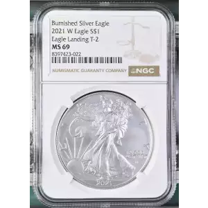 2021 W Eagle Landing T-2 Burnished Silver Eagle (2)