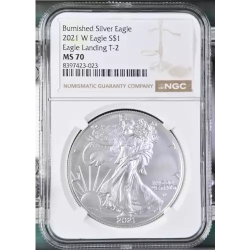 2021 W Eagle Landing T-2 Burnished Silver Eagle (2)