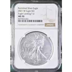 2021 W Eagle Landing T-2 Burnished Silver Eagle (2)
