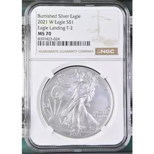 2021 W Eagle Landing T-2 Burnished Silver Eagle (2)