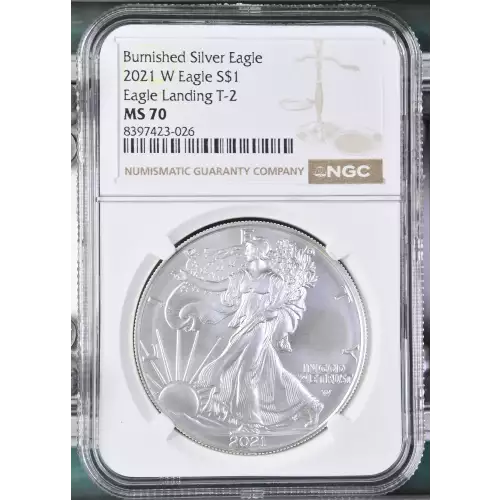 2021 W Eagle Landing T-2 Burnished Silver Eagle (2)