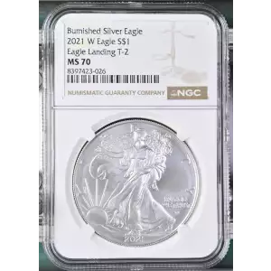2021 W Eagle Landing T-2 Burnished Silver Eagle (2)