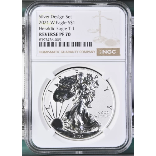 2021 W Heraldic Eagle T-1 Silver Design Set (2)