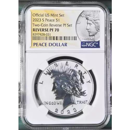 2023 S Two-Coin Reverse Pf Set Official US Mint Set (2)