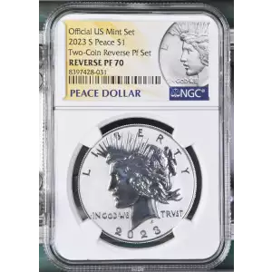2023 S Two-Coin Reverse Pf Set Official US Mint Set (2)