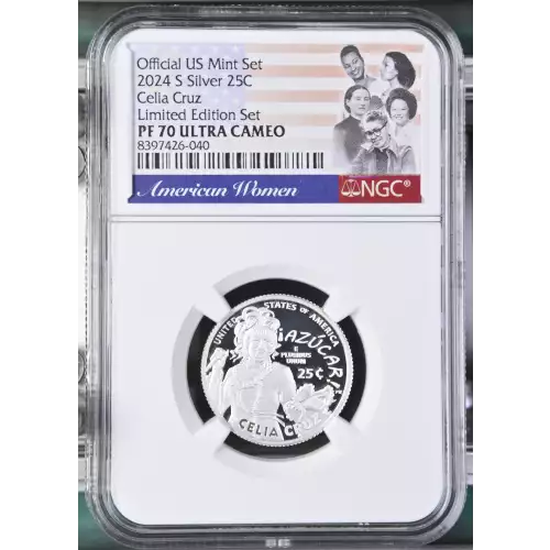 2024 S Celia Cruz Limited Edition Set Official US Mint Set ULTRA CAMEO (2)